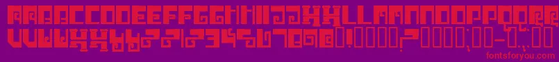 Brrr Font – Red Fonts on Purple Background