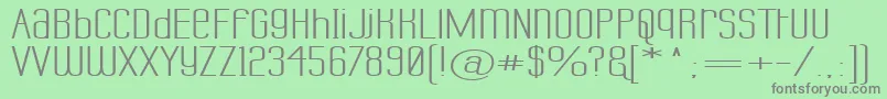 LabtopUnicaseSuperwide Font – Gray Fonts on Green Background