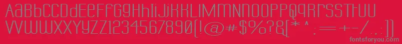 LabtopUnicaseSuperwide Font – Gray Fonts on Red Background