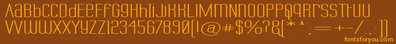 LabtopUnicaseSuperwide Font – Orange Fonts on Brown Background