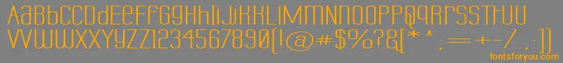 LabtopUnicaseSuperwide Font – Orange Fonts on Gray Background
