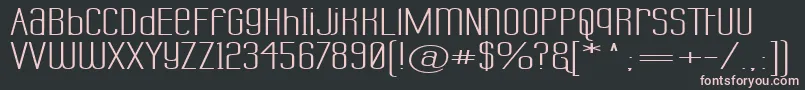 LabtopUnicaseSuperwide Font – Pink Fonts on Black Background