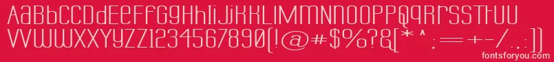 LabtopUnicaseSuperwide Font – Pink Fonts on Red Background