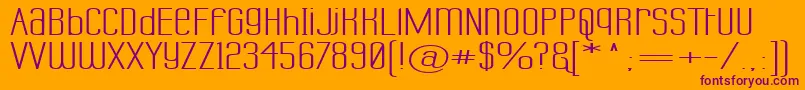 LabtopUnicaseSuperwide Font – Purple Fonts on Orange Background