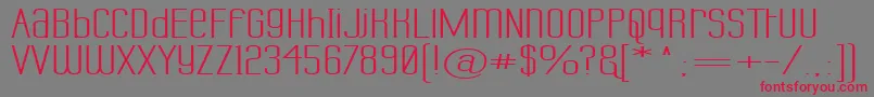 LabtopUnicaseSuperwide Font – Red Fonts on Gray Background