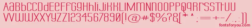 LabtopUnicaseSuperwide Font – Red Fonts on Pink Background