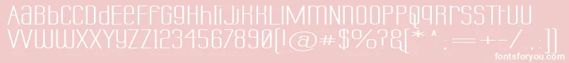 LabtopUnicaseSuperwide Font – White Fonts on Pink Background
