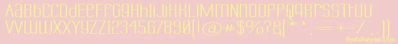 LabtopUnicaseSuperwide Font – Yellow Fonts on Pink Background