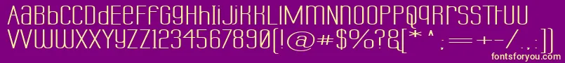 LabtopUnicaseSuperwide Font – Yellow Fonts on Purple Background