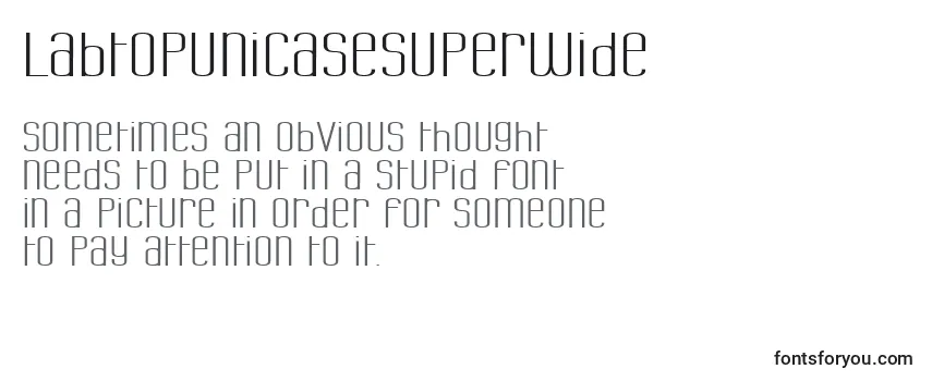 LabtopUnicaseSuperwide Font