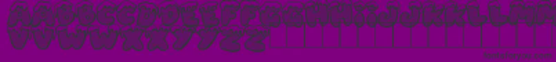 XmasDad Font – Black Fonts on Purple Background