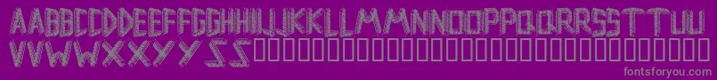 Remsporen Font – Gray Fonts on Purple Background