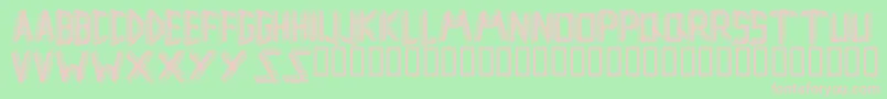 Remsporen Font – Pink Fonts on Green Background