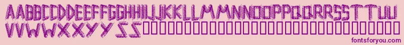 Remsporen Font – Purple Fonts on Pink Background