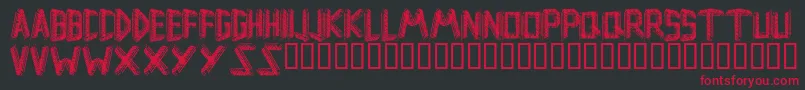 Remsporen Font – Red Fonts on Black Background