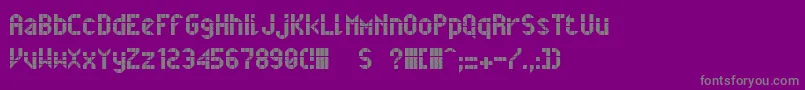 Weitere Informationen zur Belfast-Schriftart Belfast-Schriftart – Graue Schriften auf violettem Hintergrund