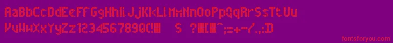Belfast Font – Red Fonts on Purple Background