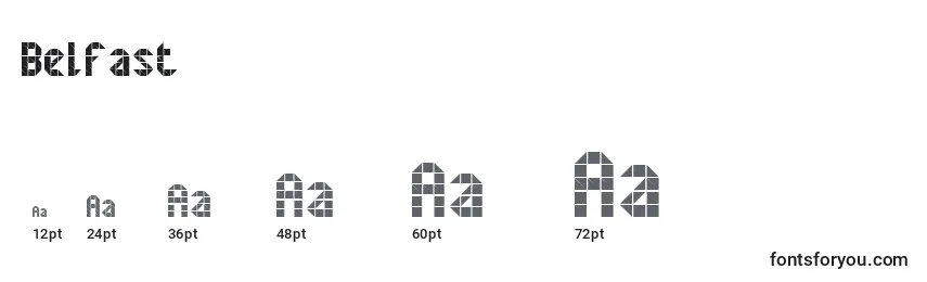 Belfast font sizes