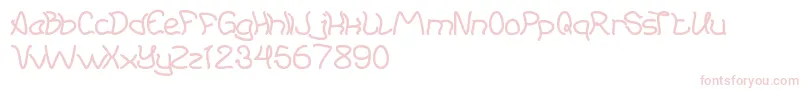 YoungAndFree Font – Pink Fonts on White Background