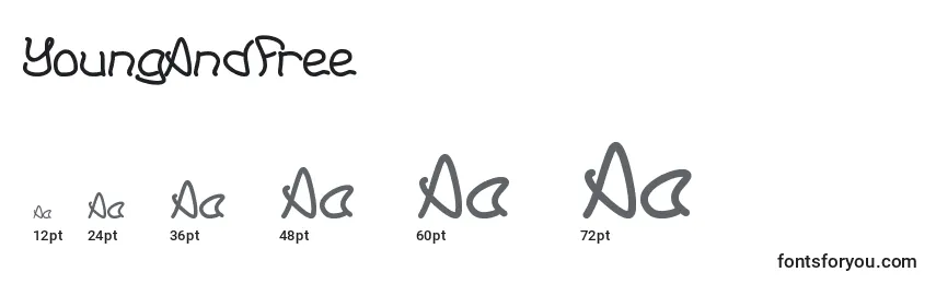 YoungAndFree Font Sizes
