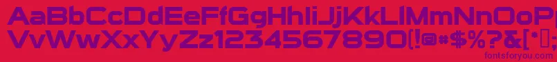 SuiGenerisBold Font – Purple Fonts on Red Background