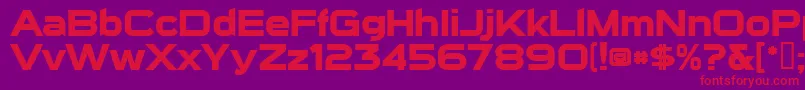 SuiGenerisBold Font – Red Fonts on Purple Background