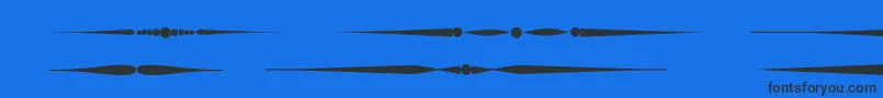 Czcionka Sldividersregular – czarne czcionki na niebieskim tle