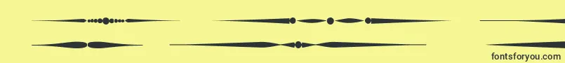 Czcionka Sldividersregular – czarne czcionki na żółtym tle