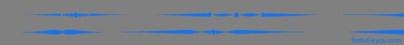 Czcionka Sldividersregular – niebieskie czcionki na szarym tle