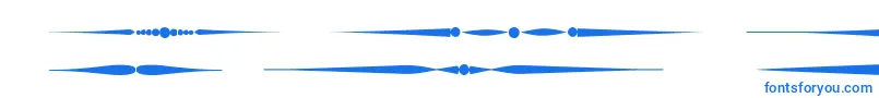 Czcionka Sldividersregular – niebieskie czcionki