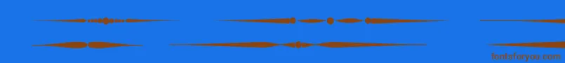 Шрифт Sldividersregular – коричневые шрифты на синем фоне