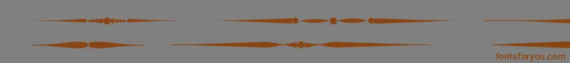 Czcionka Sldividersregular – brązowe czcionki na szarym tle