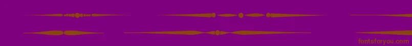 Czcionka Sldividersregular – brązowe czcionki na fioletowym tle