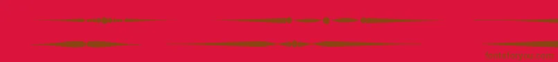 Czcionka Sldividersregular – brązowe czcionki na czerwonym tle