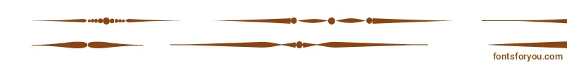 Czcionka Sldividersregular – brązowe czcionki