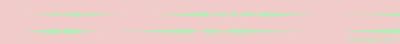 Czcionka Sldividersregular – zielone czcionki na różowym tle
