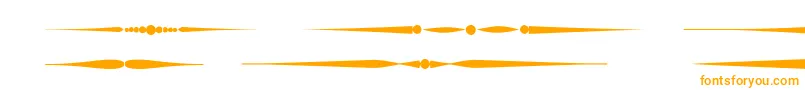 フォントSldividersregular – 白い背景にオレンジのフォント