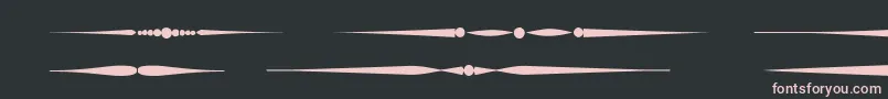 Czcionka Sldividersregular – różowe czcionki na czarnym tle