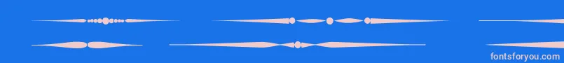 Czcionka Sldividersregular – różowe czcionki na niebieskim tle