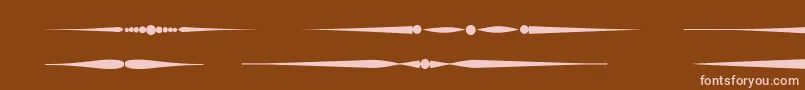Czcionka Sldividersregular – różowe czcionki na brązowym tle