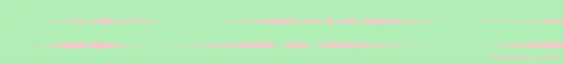 Czcionka Sldividersregular – różowe czcionki na zielonym tle