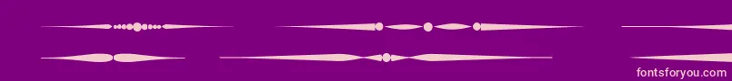 フォントSldividersregular – 紫の背景にピンクのフォント