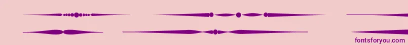 フォントSldividersregular – ピンクの背景に紫のフォント