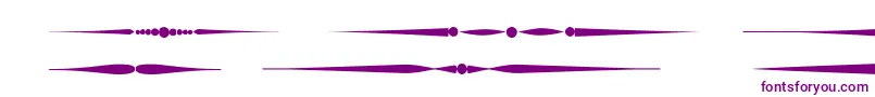 フォントSldividersregular – 白い背景に紫のフォント