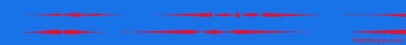 Sldividersregular-Schriftart – Rote Schriften auf blauem Hintergrund