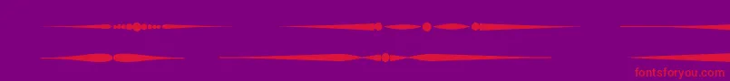 フォントSldividersregular – 紫の背景に赤い文字