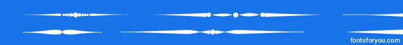 Czcionka Sldividersregular – białe czcionki na niebieskim tle
