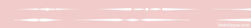 Czcionka Sldividersregular – białe czcionki na różowym tle