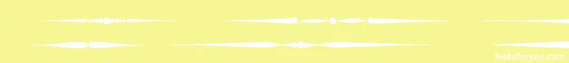 Czcionka Sldividersregular – białe czcionki na żółtym tle