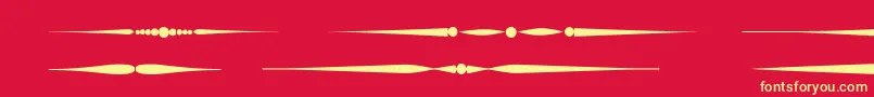 Czcionka Sldividersregular – żółte czcionki na czerwonym tle